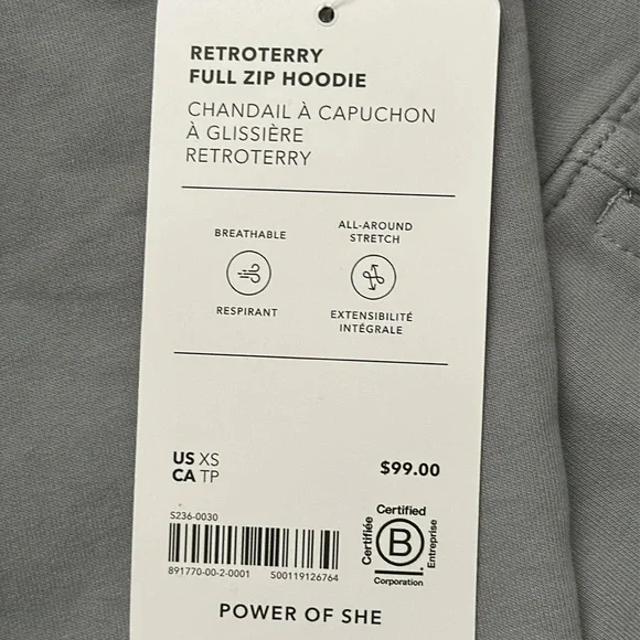 Athleta Retroterry Full Zip Hoodie - Picture 7 of 8